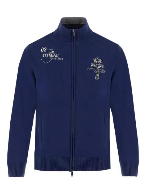 Bradford zip-fastening cardigan by LA MARTINA