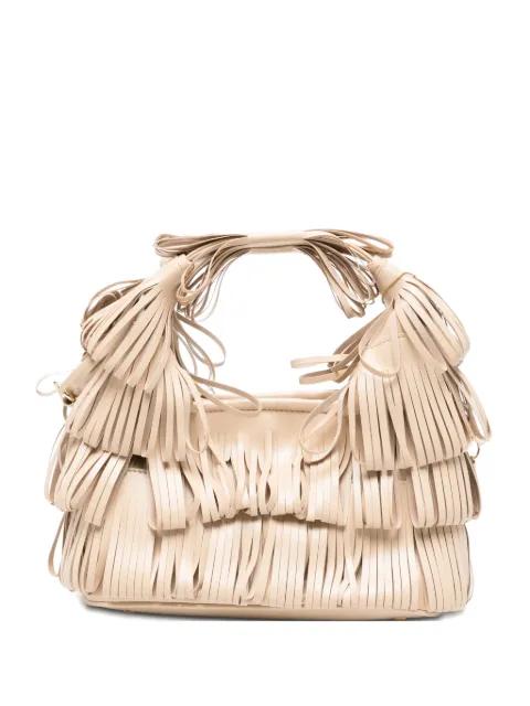 small Capspa fringed tote bag by LA MILANESA