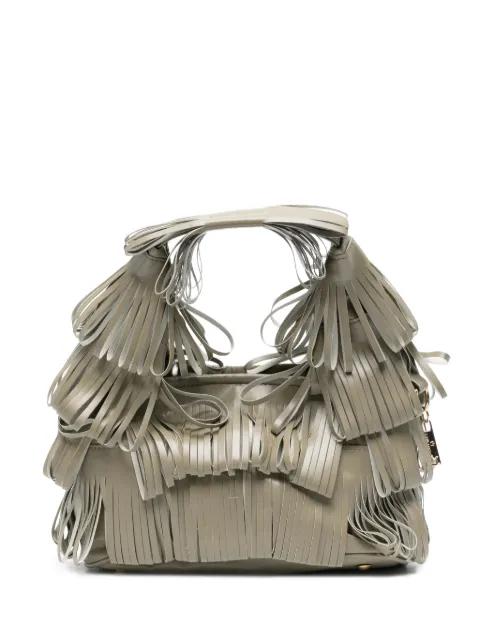 small Capucine fringed tote bag by LA MILANESA
