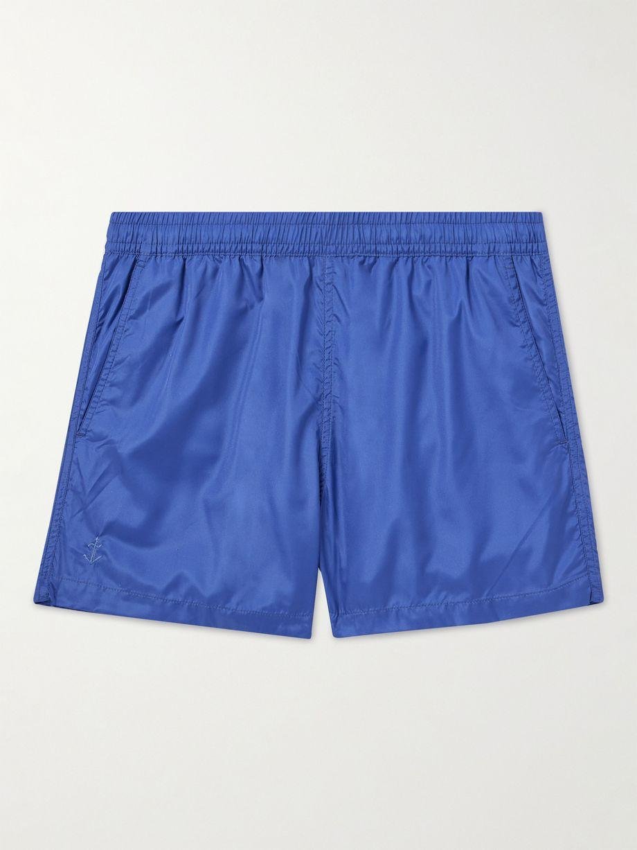 Straight-Leg Short-Length Recycled Swim Shorts by LA PAZ