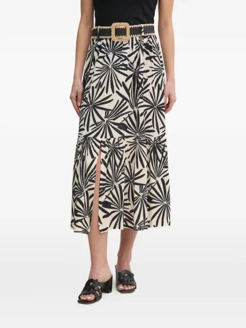 Jasmine floral-print tiered midi skirt by LA PETITE FRANCAISE