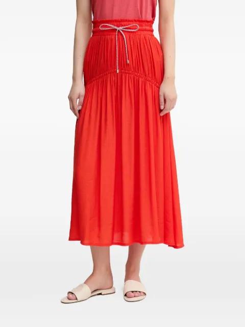Josette drawstring gathered maxi skirt by LA PETITE FRANCAISE