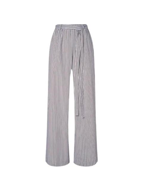 striped tie-waist trousers by LA PISCINE