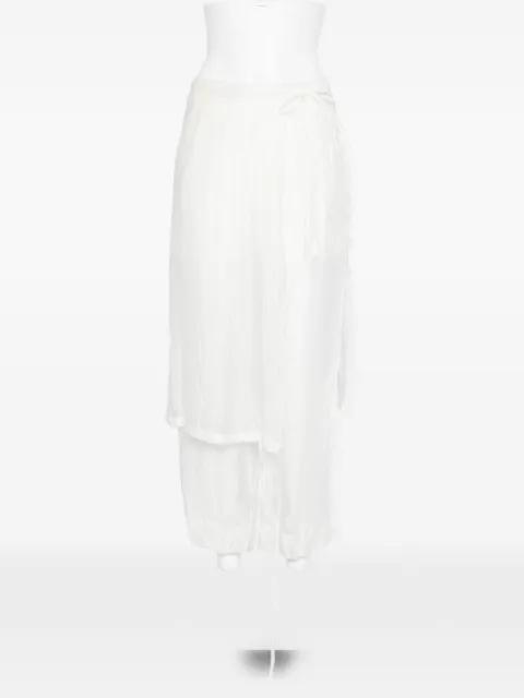 wrinkled trousers set by LA PISCINE