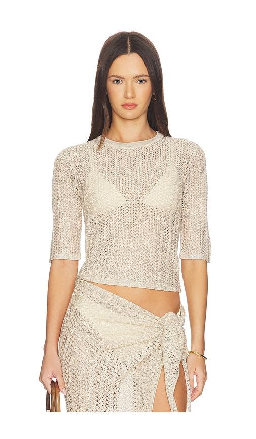 La Porte Carli Baby Tee in Neutral by LA PORTE
