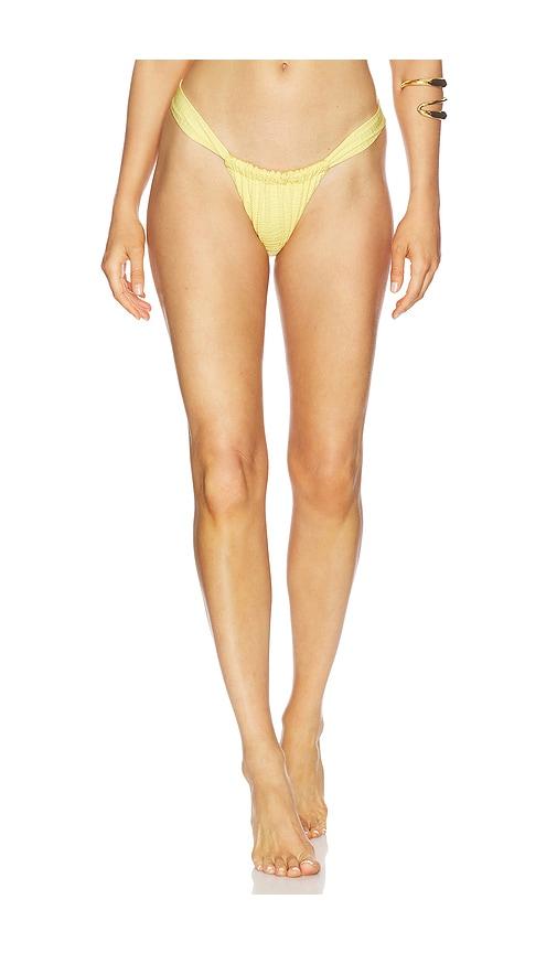 La Porte Chloe Bikini Bottom in Lemon by LA PORTE