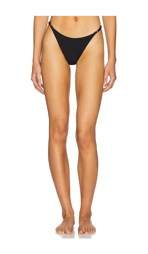 La Porte Gigi Bikini Bottom in Black by LA PORTE