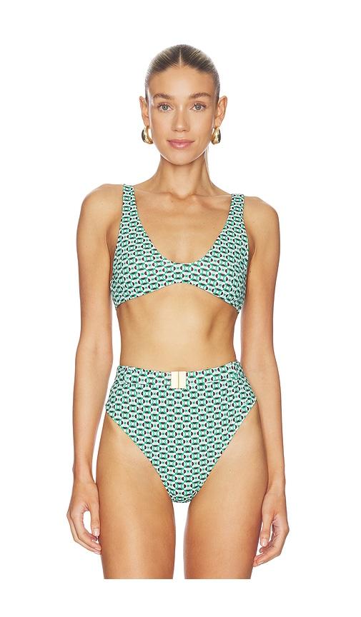 La Porte Kaleigh Top in Green by LA PORTE