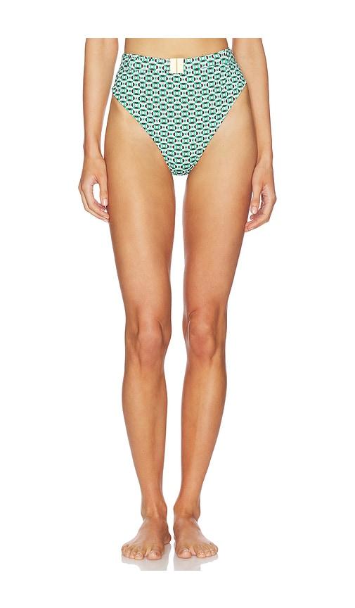 La Porte Shannon Hardware Bottom in Green,Brown by LA PORTE