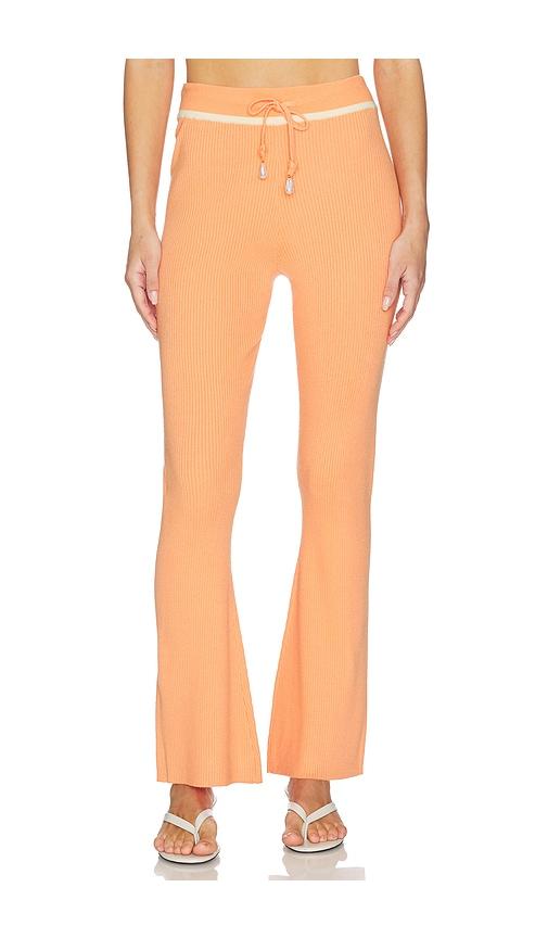 La Porte Summer Knit Pant in Coral by LA PORTE