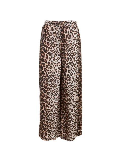 Giudecca panther-print trousers by LA PRESTIC OUISTON
