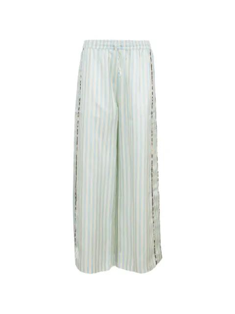 Giudecca striped-trim trousers by LA PRESTIC OUISTON