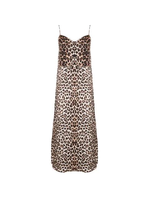 Petula leopard V-neck dress by LA PRESTIC OUISTON