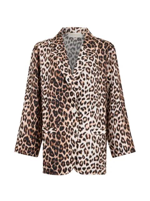 panther-print blazer by LA PRESTIC OUISTON