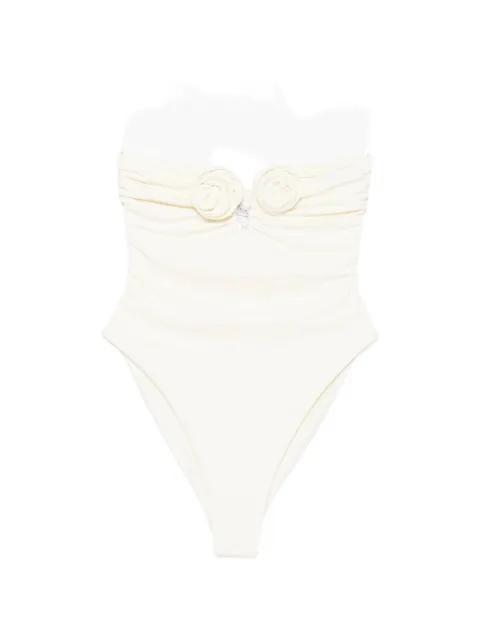 Alya floral-appliqué swimsuit by LA REVECHE