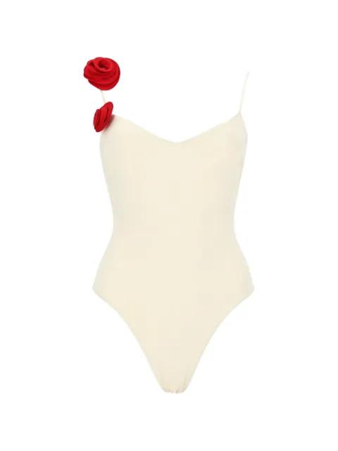 Asha floral-appliqué swimsuit by LA REVECHE