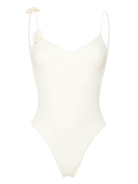 Ashar floral-appliqué swimsuit by LA REVECHE