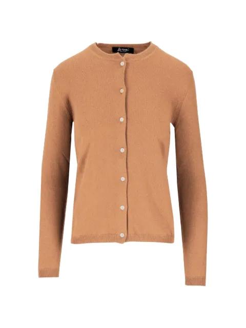 button-front cashmere cardigan by LA-ROSE