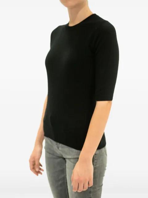 crew-neck cashmere T-shirt by LA ROSE