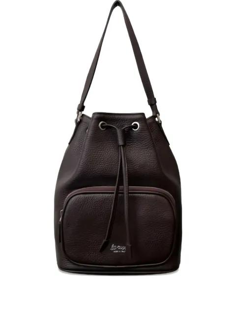 drawstring satchel bucket bag by LA ROSE