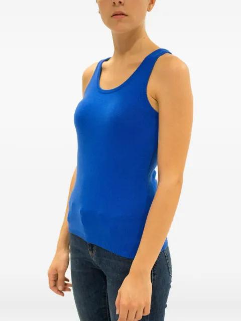 scoop-neck knitted tank top by LA ROSE scoop-neck knitted tank top by LA ROSE