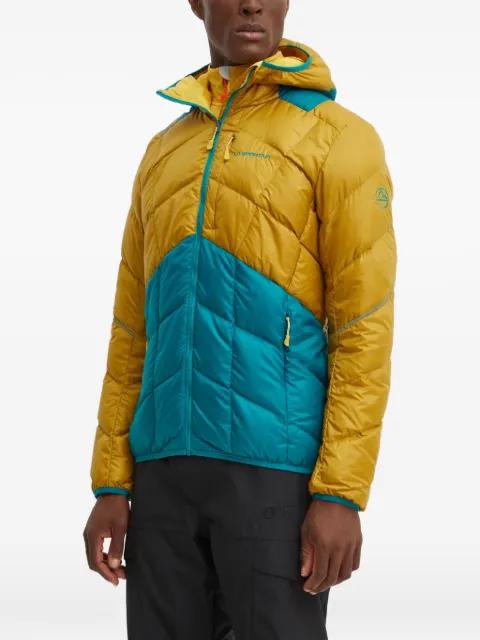 quilted-design hoodied jacket by LA SPORTIVA