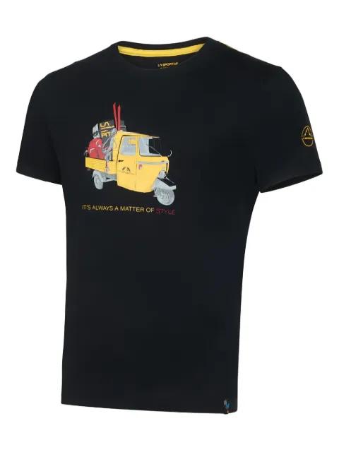 three-wheeler-print T-shirt by LA SPORTIVA