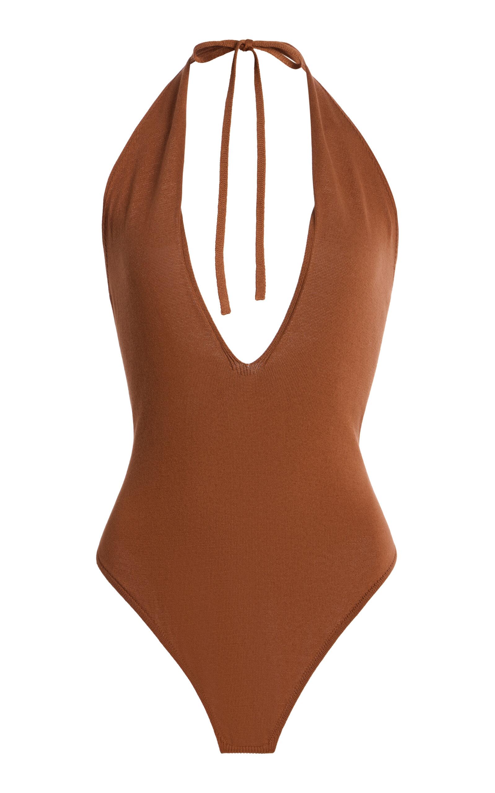 LA VESTE Exclusive La Isla Knit Cotton Polo Bodysuit -oda Operandi by LA VESTE