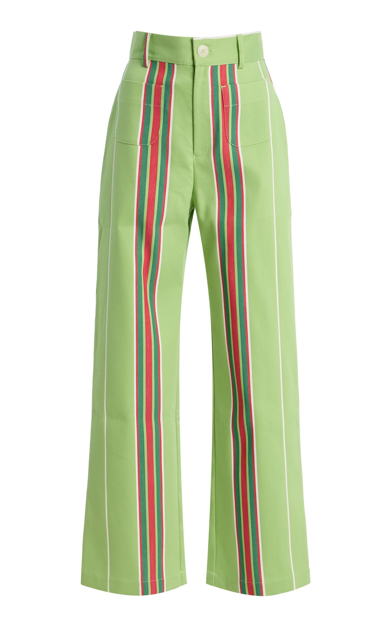 LA VESTE Exclusive La Isla Pippi Cotton Straight-Leg Pants  - Moda Operandi by LA VESTE