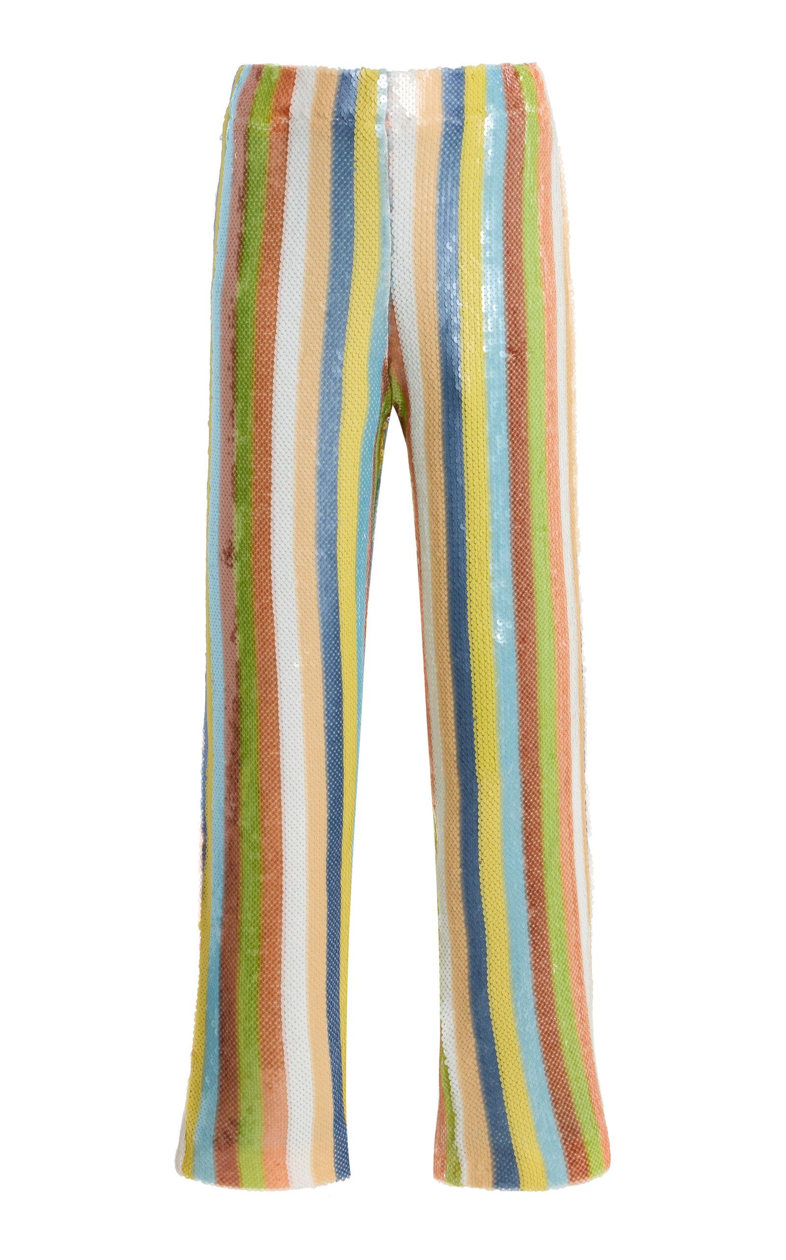 LA VESTE Exclusive La Isla Sequinned Straight-Leg Pants -oda Operandi by LA VESTE