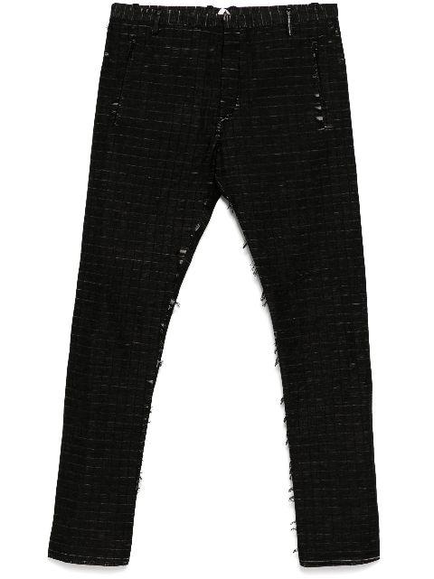 distressed trousers by LABEL UNDER CONSTRUCTION