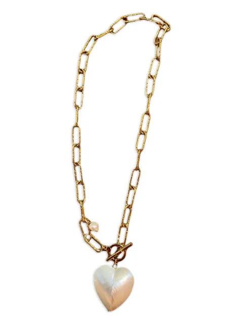 Shelley Heart-chain necklace by LABELLED JEWELLERY
