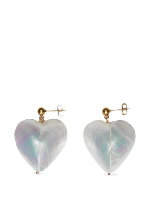 Shelly Heart earrings by LABELLED JEWELLERY