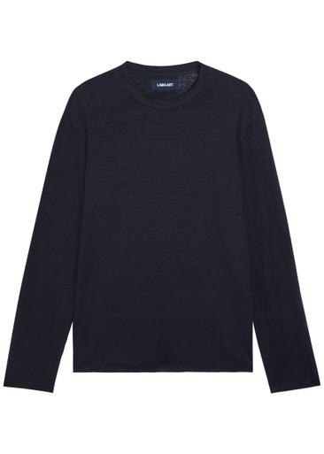 Long sleeve linen-blend T-shirt by LABO.ART