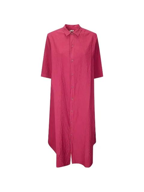 buttoned midi shirt dress by LABO ART