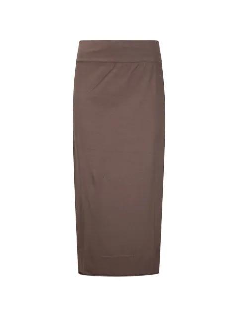 slim-fit elasticated midi skirt by LABO ART