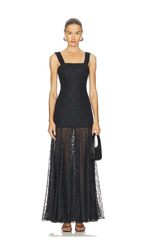 L'Academie Abri Gown in Black by L'ACADEMIE