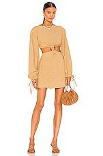 L'Academie Alora Dress in Tan by L'ACADEMIE
