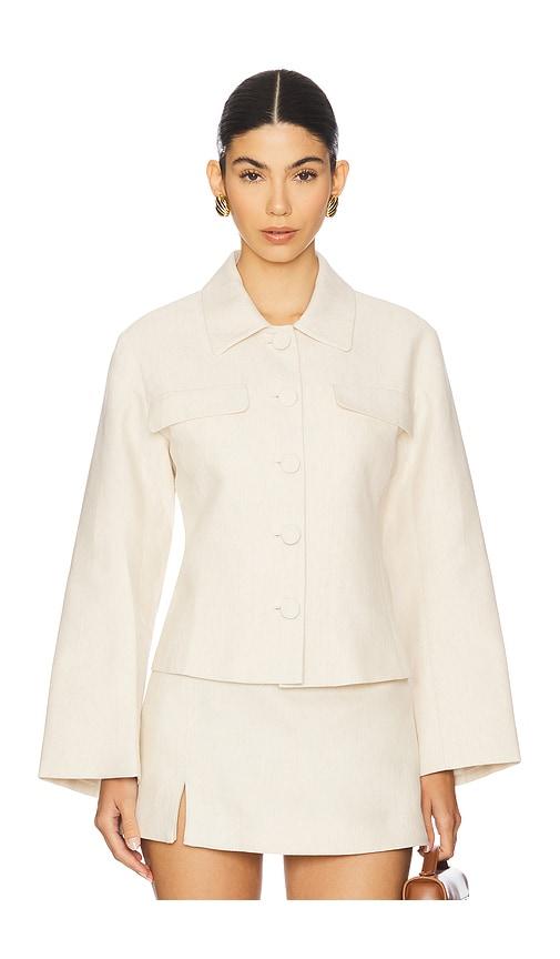 L'Academie Ami Jacket in Beige by L'ACADEMIE