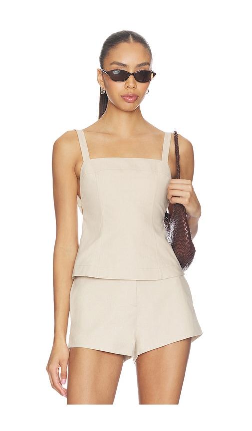 L'Academie Andreia Top in Beige by L'ACADEMIE