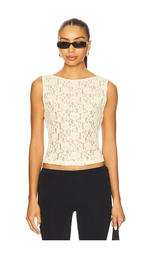 L'Academie Ayden Top in Ivory by L'ACADEMIE