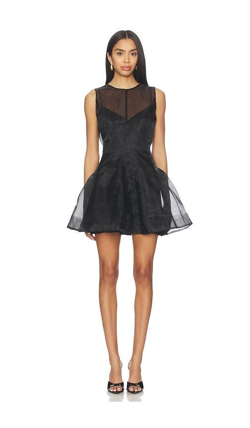 L'Academie Blaire Mini Dress in Black by L'ACADEMIE