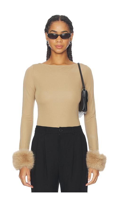 L'Academie Dinara Top in Taupe by L'ACADEMIE