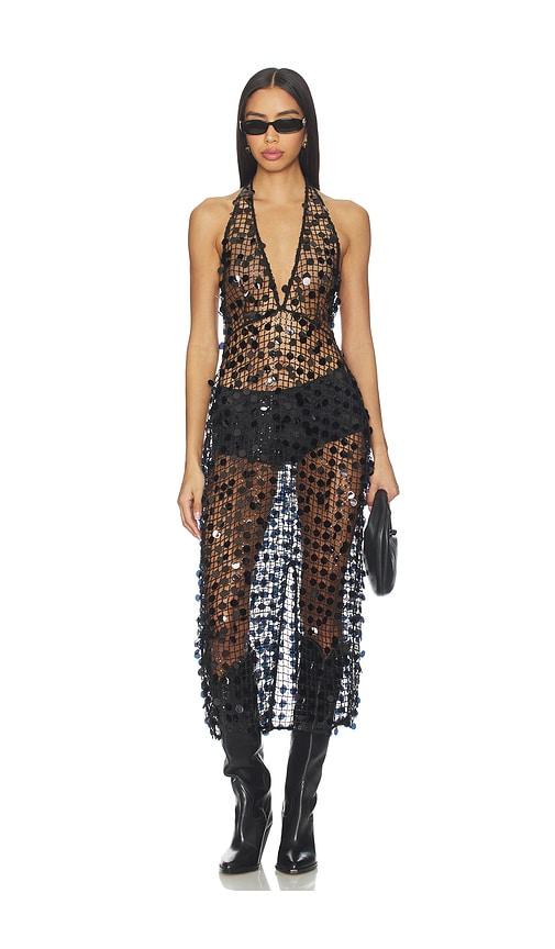 L'Academie Drew Maxi Dress in Black by L'ACADEMIE