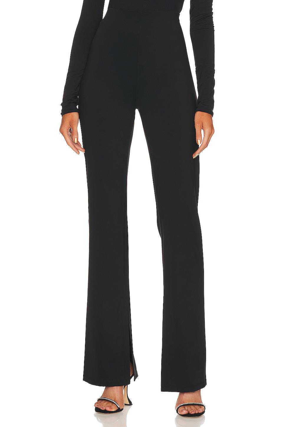 L'Academie Hewitt Anouka Knit Slim Pant in Black by L'ACADEMIE
