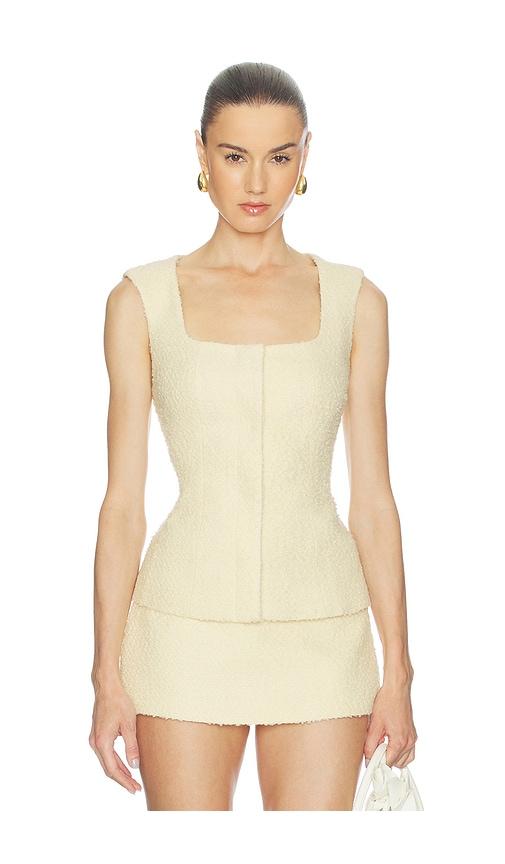 L'Academie Ingrid Top in Lemon by L'ACADEMIE