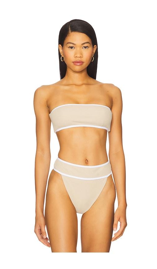 L'Academie Jolie Top in Beige by L'ACADEMIE