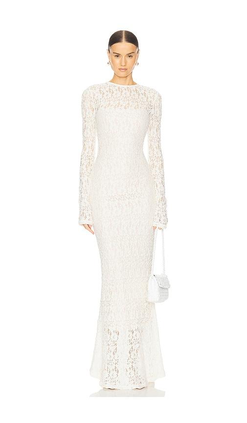 L'Academie Kayden Maxi Dress in Beige by L'ACADEMIE