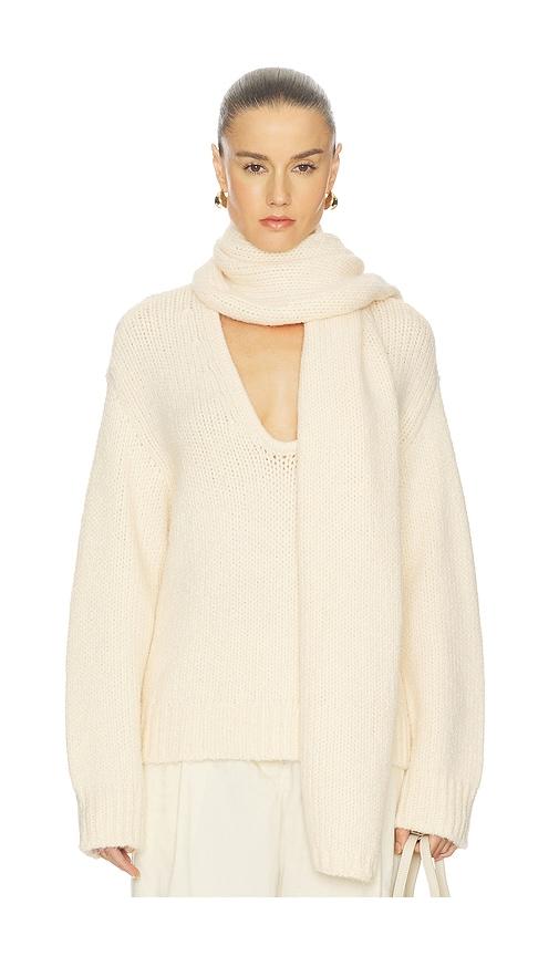L'Academie Kindall Scarf in Beige by L'ACADEMIE