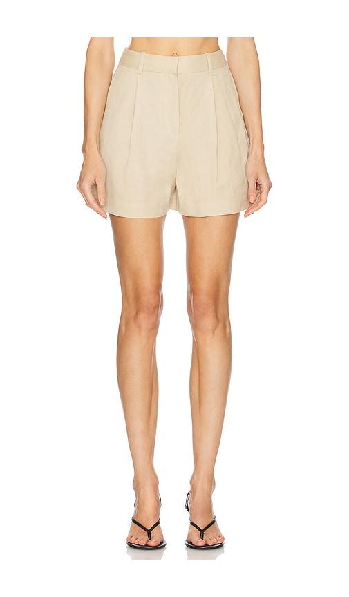 L'Academie Leala Short in Beige by L'ACADEMIE